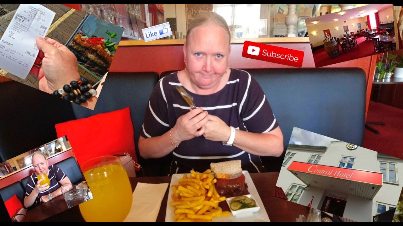 Vi prøver den berømte BØRGES BØFSANDWICH i Løgumkloster... Godt med brun sovs....