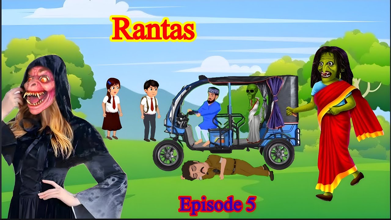 rantas in auto episode 5 / Kashmiri cartoon tv / Kashmiri rantas / Kashmiri new song /rantas  bhoot