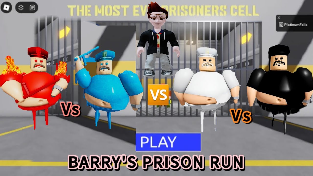 OMG😱FIRE Vs WATER BARRY 🆚️ LIGHT Vs DARK BARRY in BARRY'S PRISON RUN! FULL GAMEPLAY (