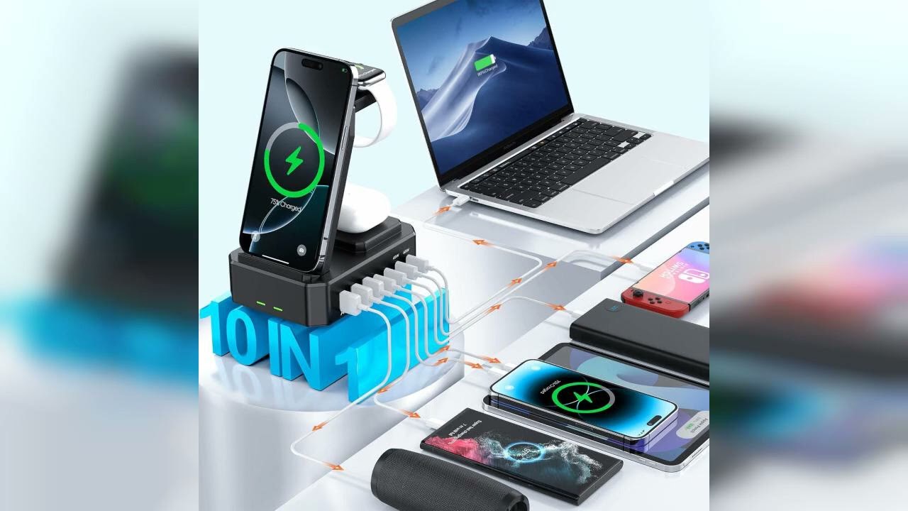 Review: 300W Charging Station for Multiple Devices Apple,10 in 1 Wireless Charger for iPhone,G...