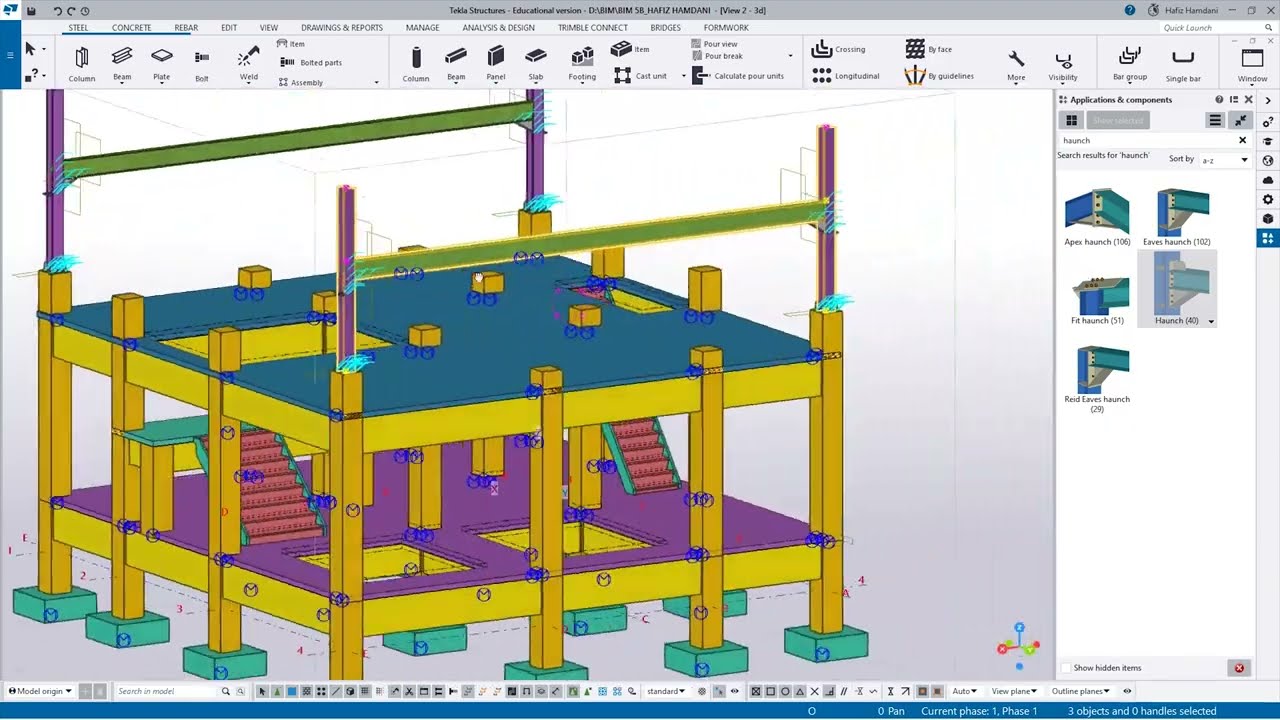 TUTORIAL MEMBUAT KOLOM DAN BALOK BAJA PADA TEKLA STRUCTURE