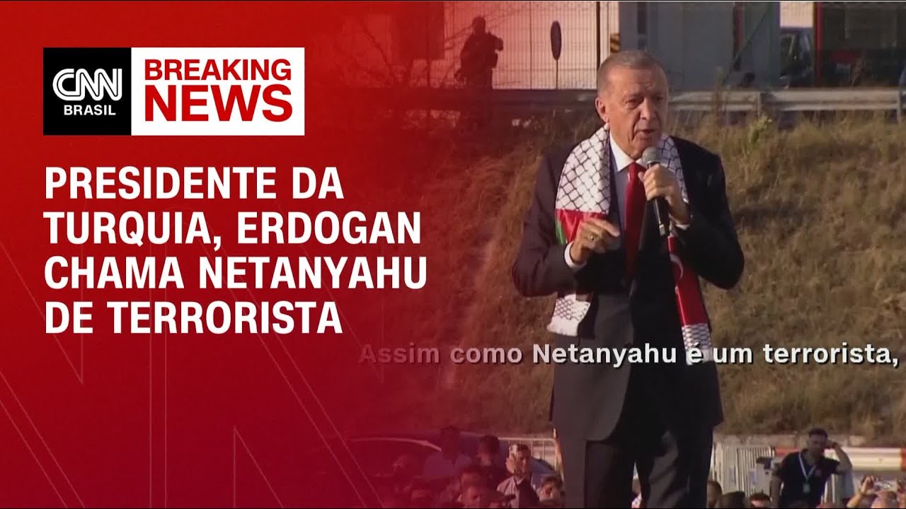 Presidente da Turquia, Erdogan chama Netanyahu de terrorista | CNN PRIME TIME