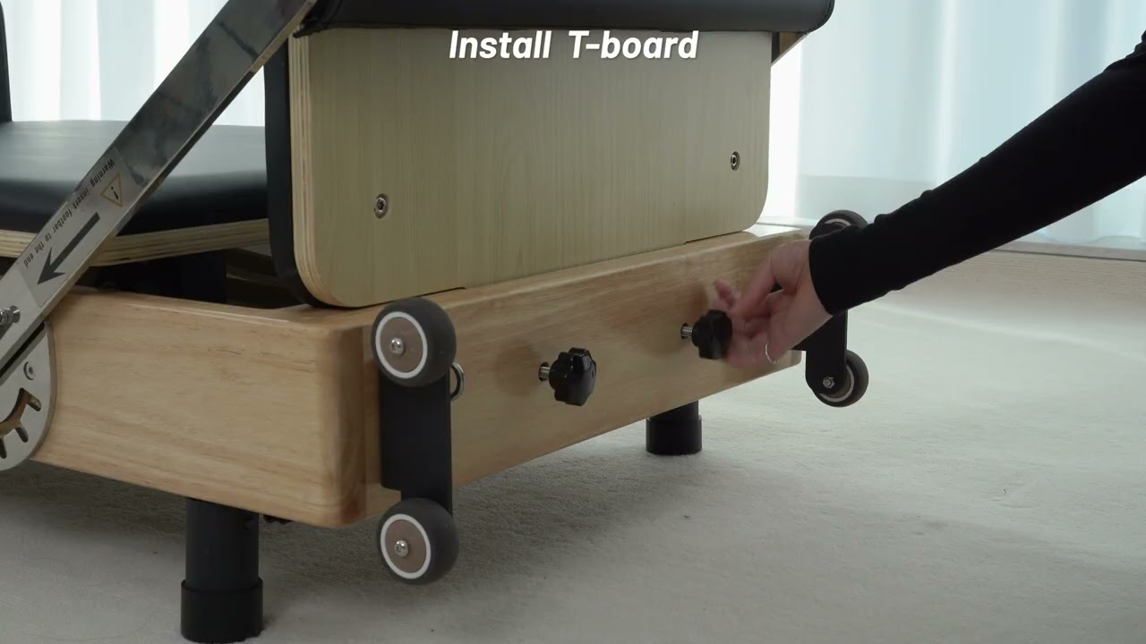 BR Oak Foldable Pilates Reformer – Studio-Level Foldable Reformer Installation