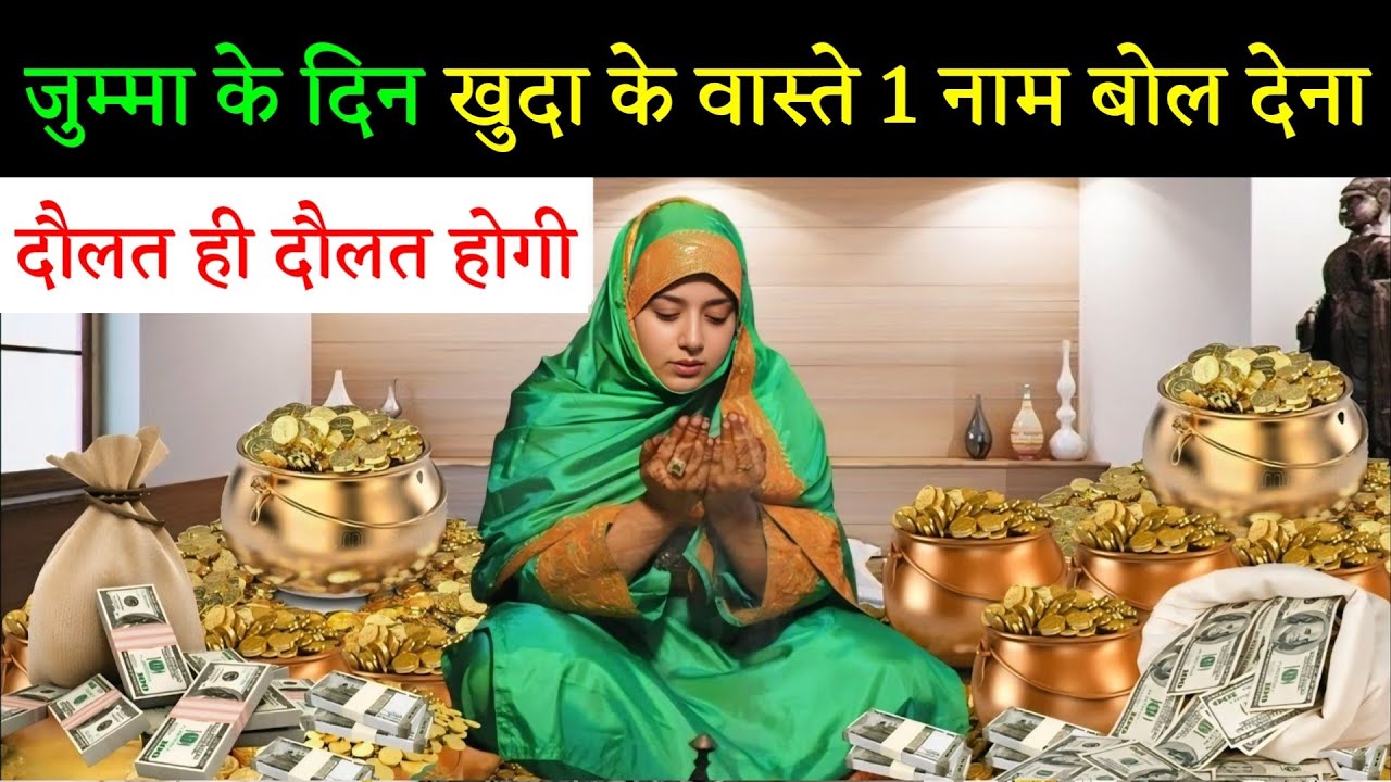जुम्मा के दिन खुदा के वास्ते 1 नाम बोल देना दौलत ही दौलत होगी आपके घर में दौलत का ढेर लग जायेगा  