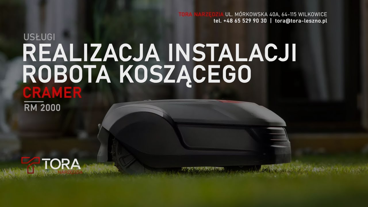 Realizacja instalacji robota koszącego Cramer RM2000