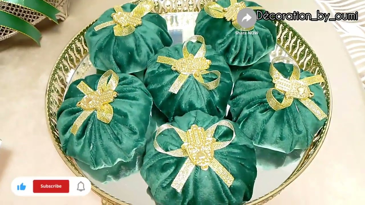 تحضيرات طلبية طاولة ليلة الحناء 😍جميع انواع توزيعات اصحاب العروس 🎀💍
