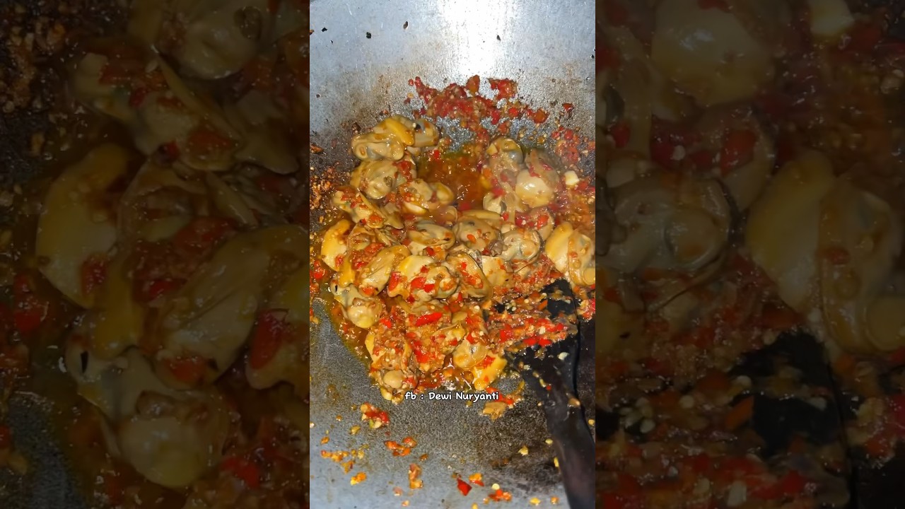 masak hasil buruan kerang jumbo air tawar / anak kalimantan