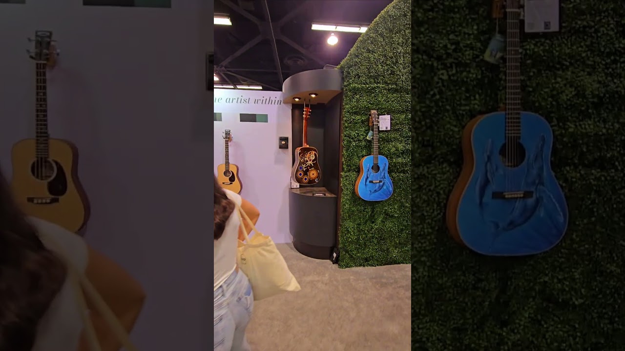 Walk the Martin Guitar Booth! | NAMM 2025 #guitar #namm #namm2025 #acousticguitar #martinguitar