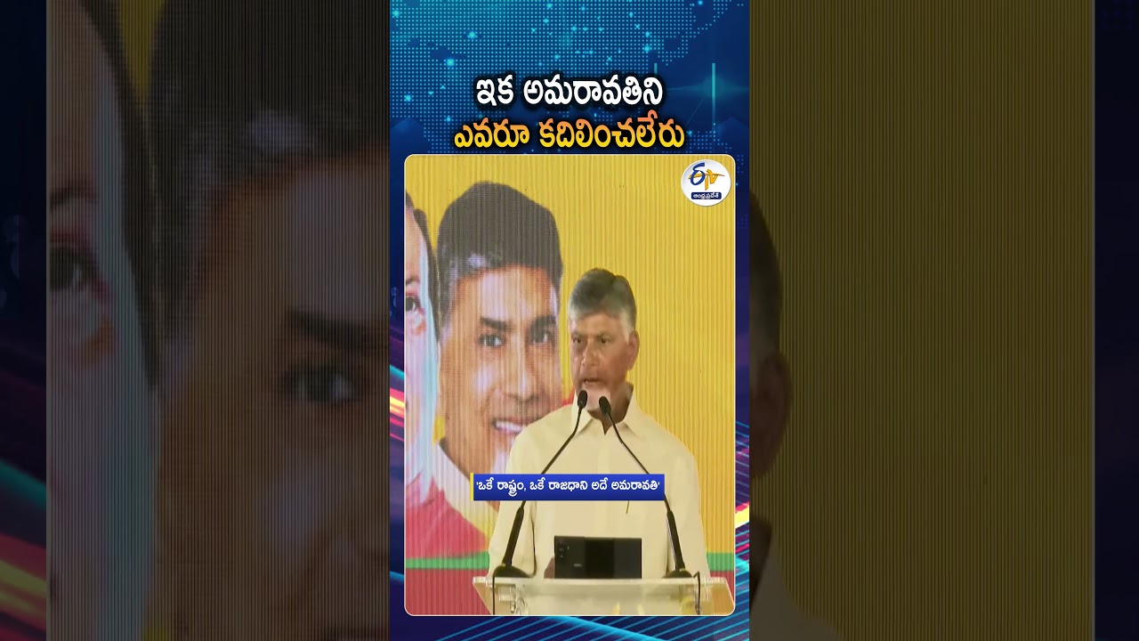CM Chandrababu Declares One State, One Capital During The 44th TDP Foundation Day Celebrations
