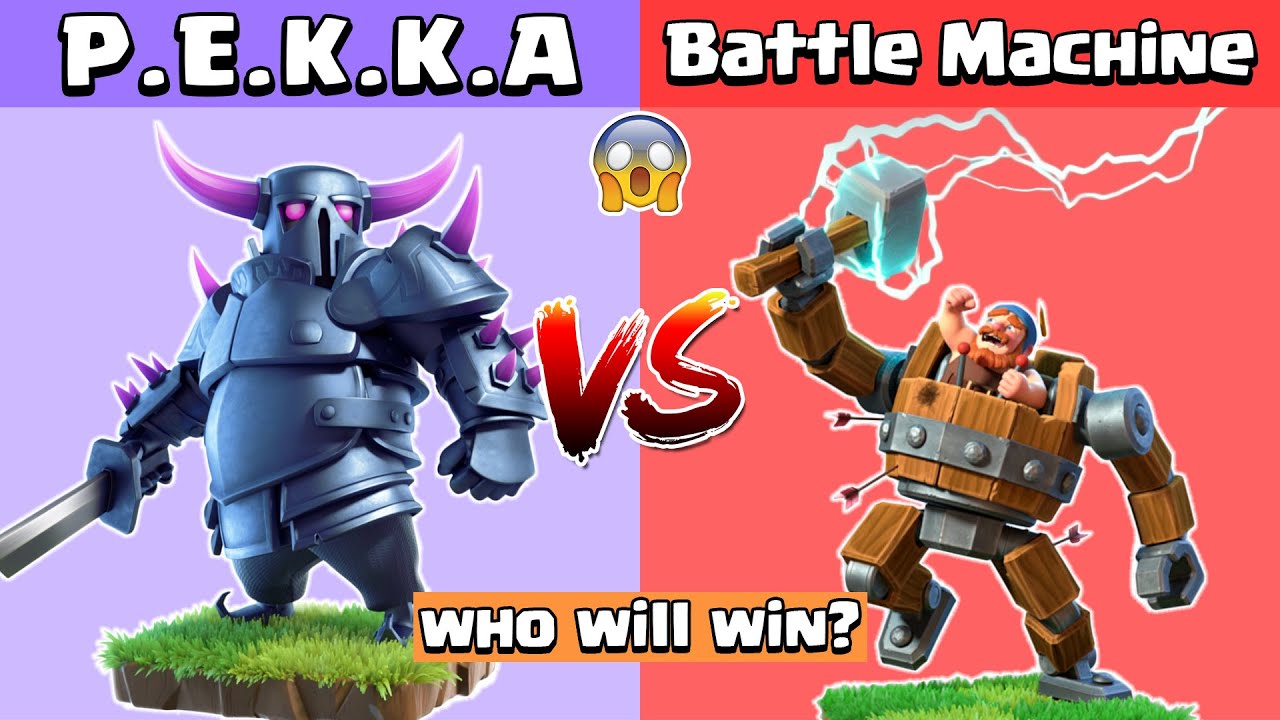 PEKKA Vs Battle Machine | Every Level Pekka Vs Battle Machine Clash of Clans Gameplay