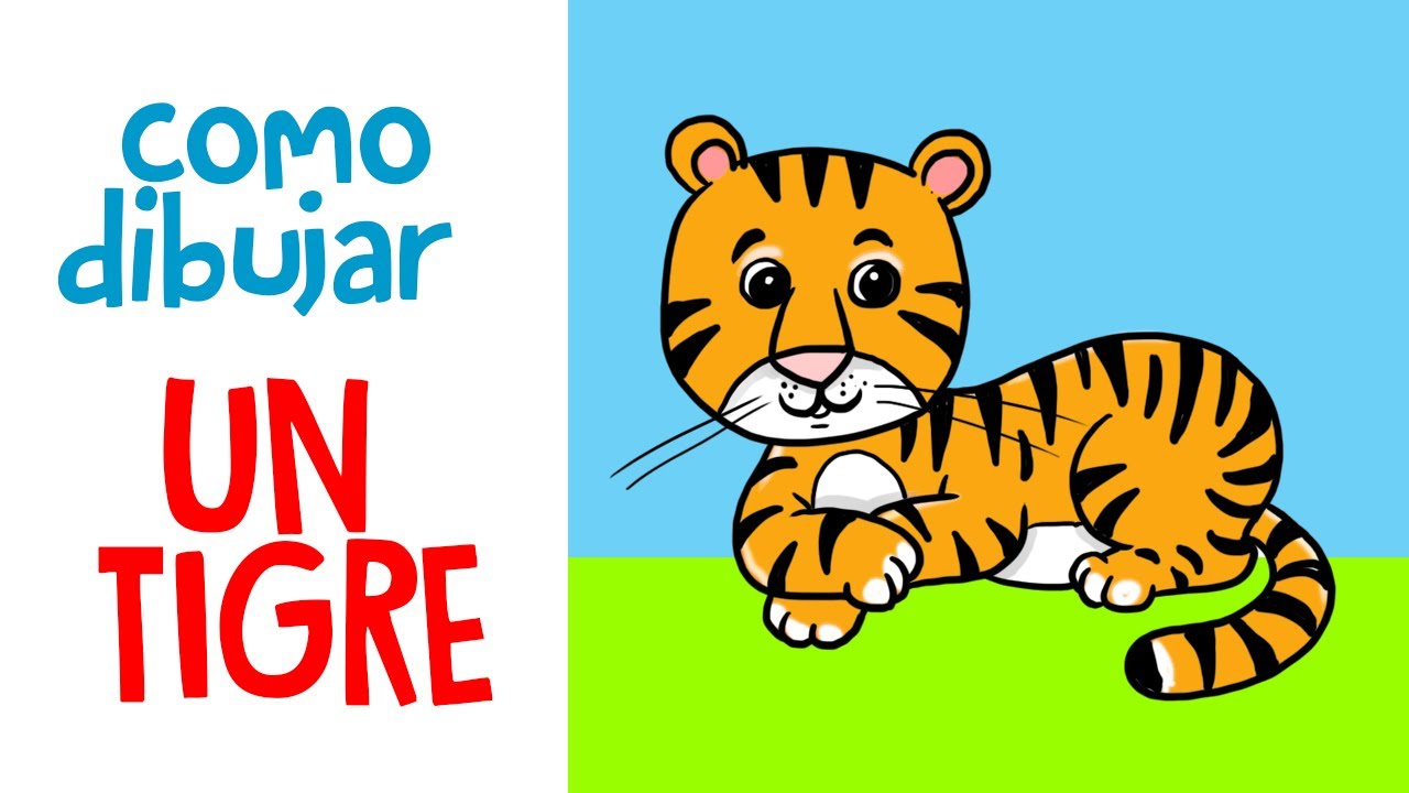 HOW TO DRAW A TIGER - Step by step. Super easy.