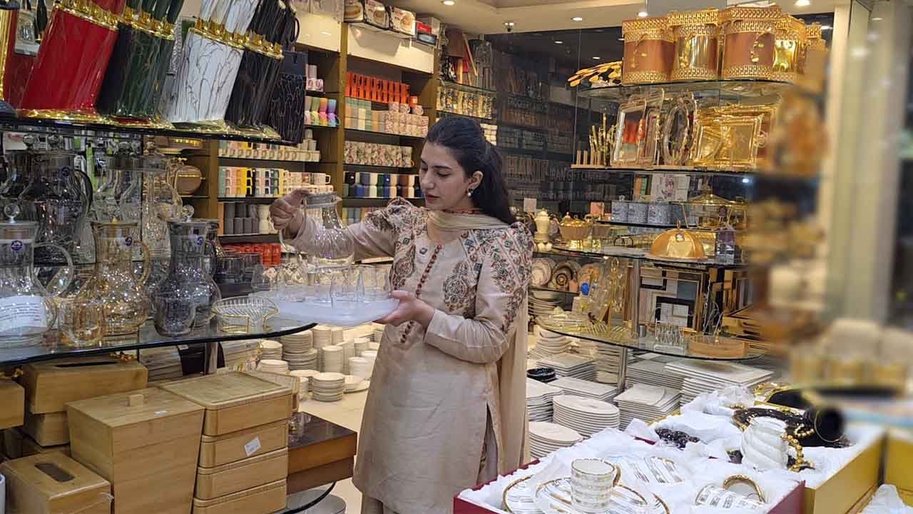 Eid Decor Crockery Shopping | Trays | Platters | Tea Sets