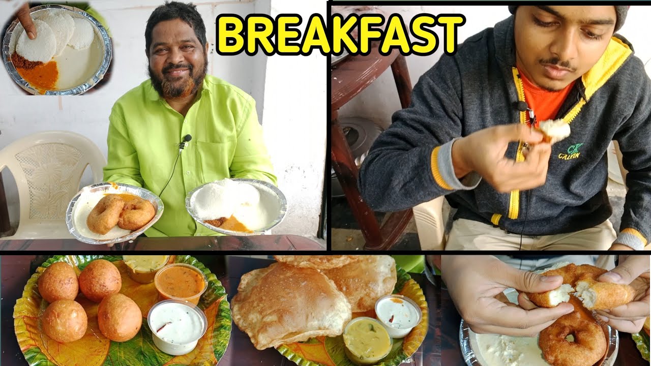Morning Breakfast in Dosa point hyd/Delicious idli,vada, puri, mysore bhonda//#@hameedstreetfood🔥*