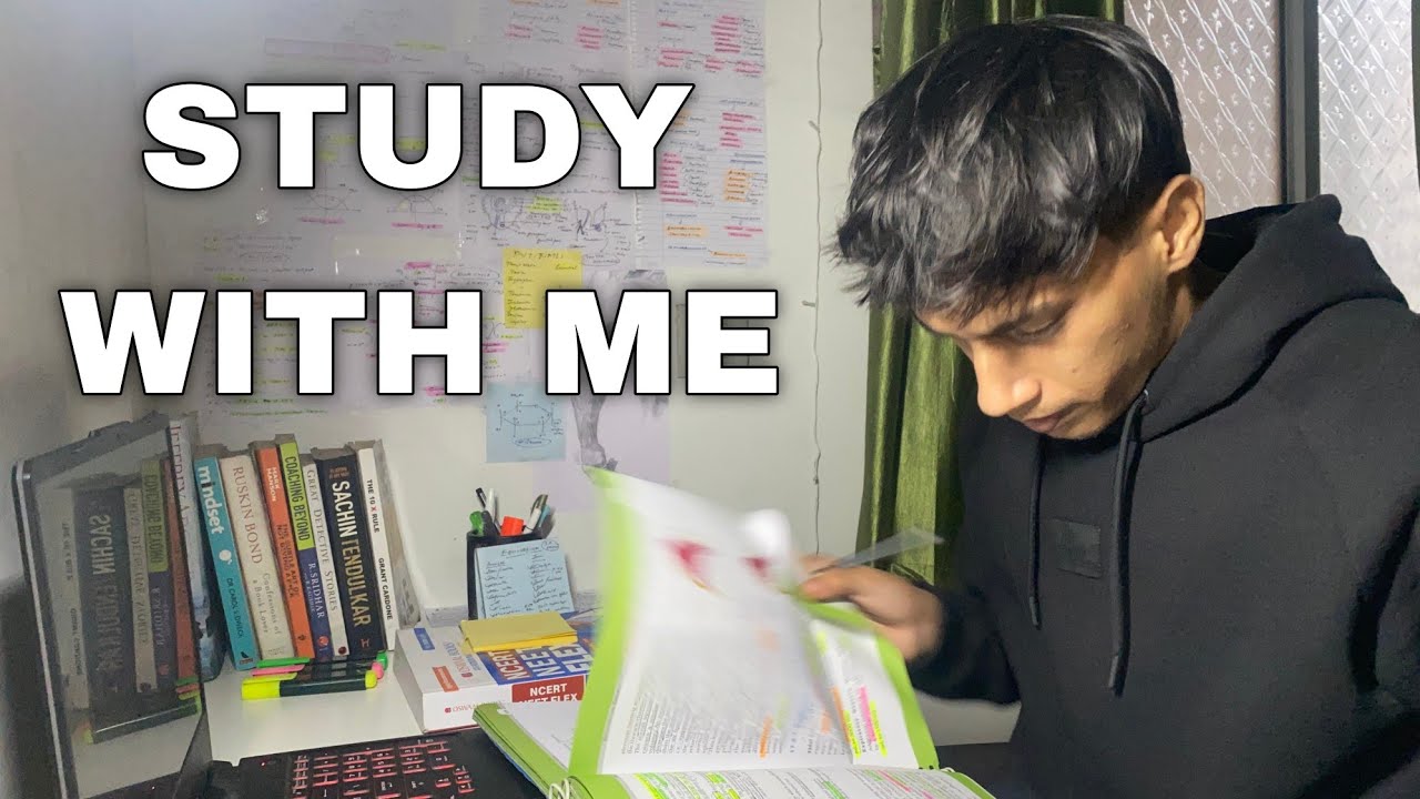 [LIVE] Study with Me | Pomordoro (90/10) , no Sound | NEET 
