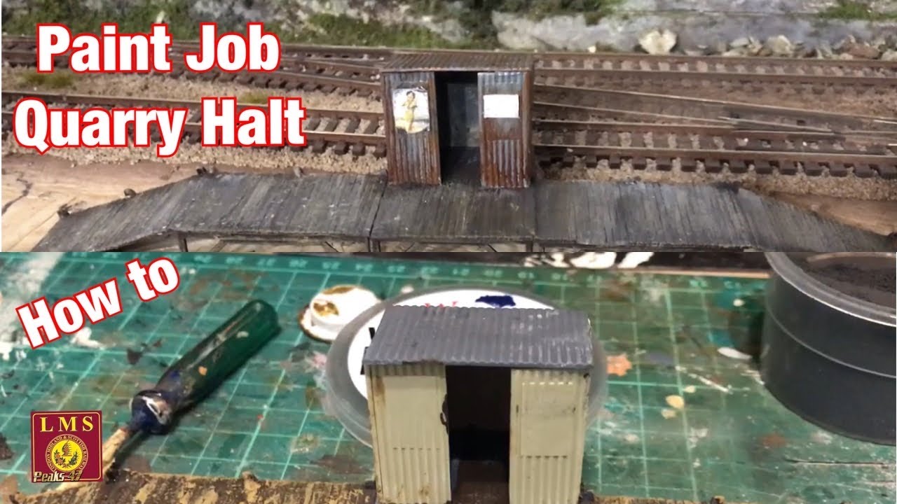 Building a Model Railway - Paint Job on the Quarry Halt - Wills Kit Station Halt