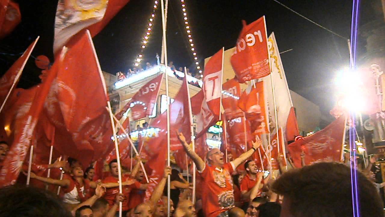 Hamrun Festa San Gejtanu   Il banda San Gejtanu ddoqq Bandiera Hamra is Sibt 10 ta' Awwissu 2013 mal