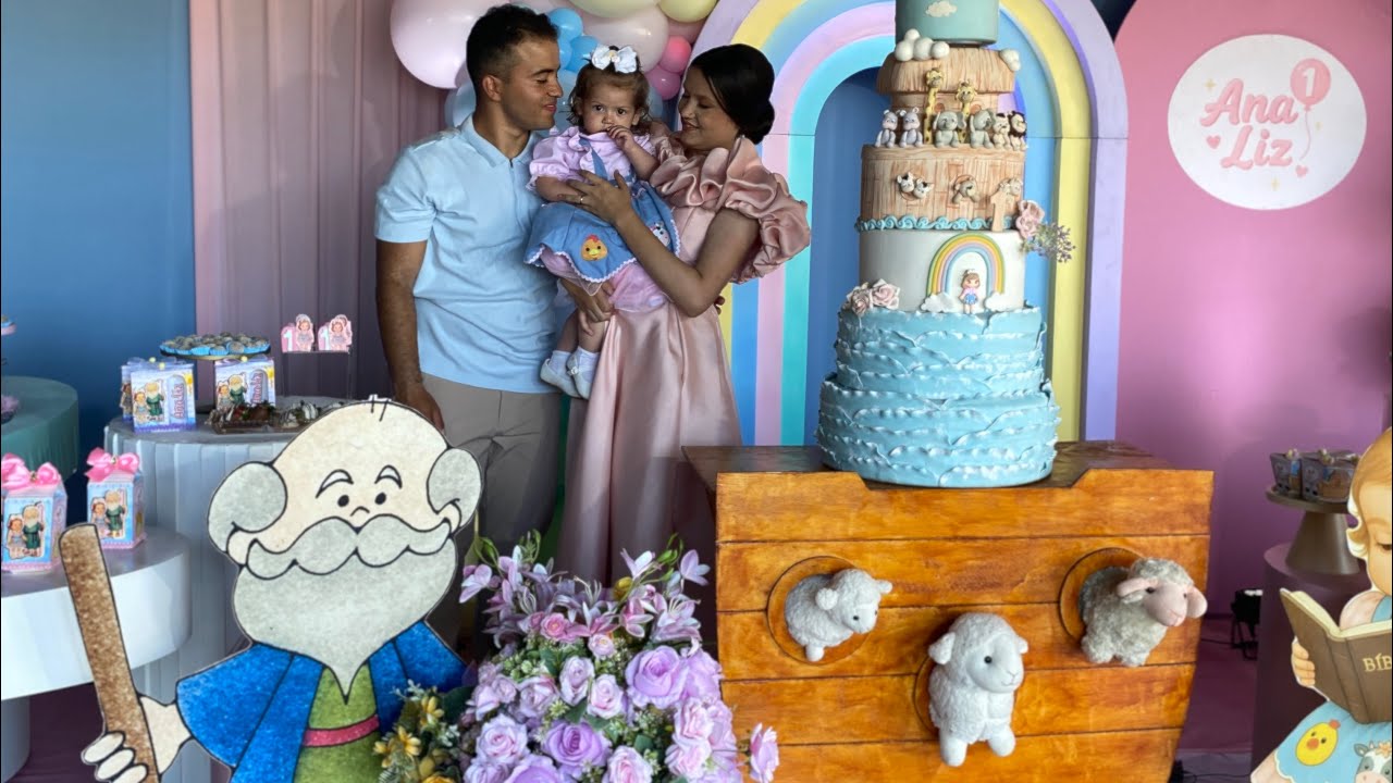 Ana Liz 1 ano - arca de Noé ￼