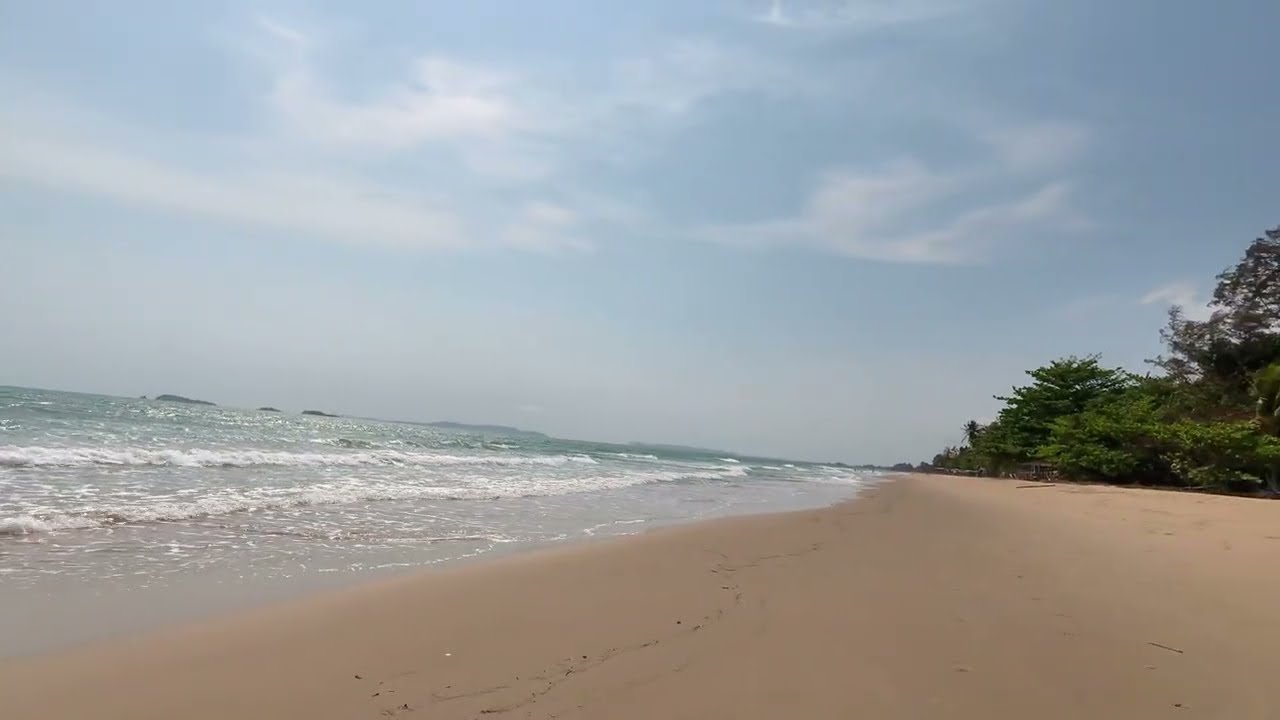 Empty beach 1.5 hours from Pattaya.