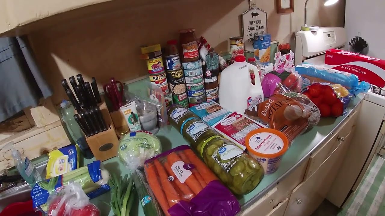 Living On Social Security. End Of The Month Grocery Haul!