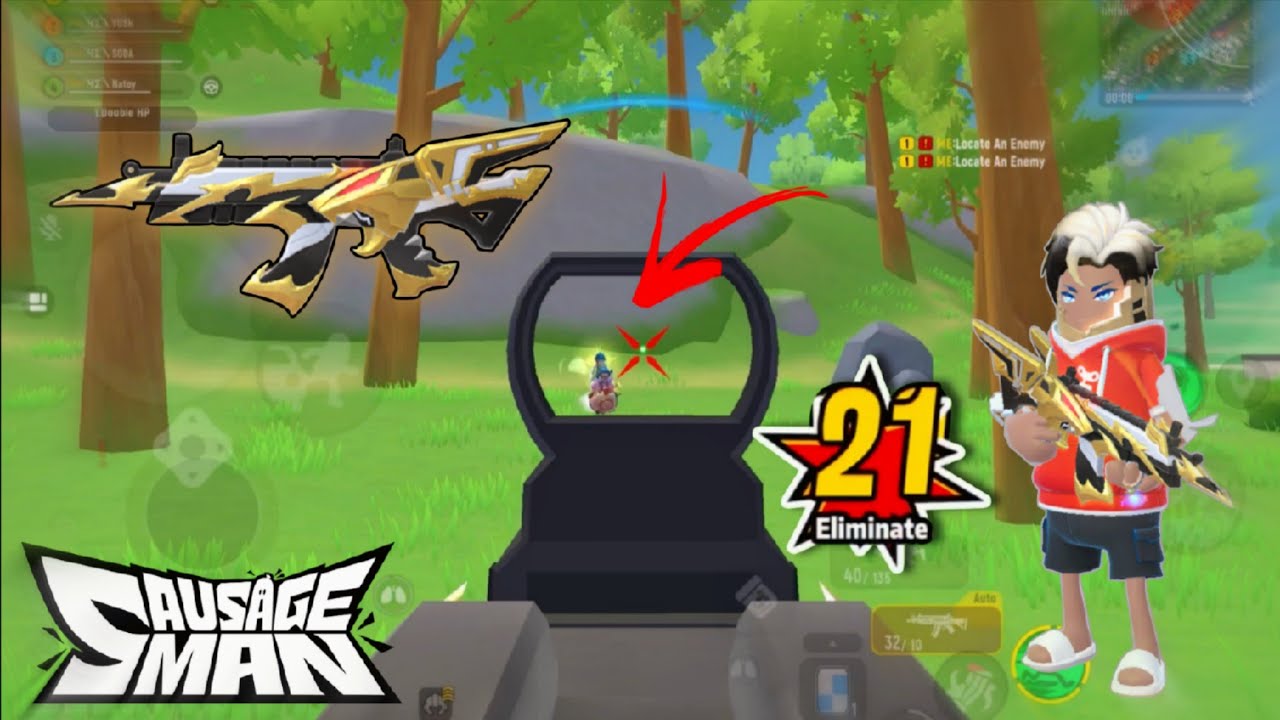 QBZ-192 + MP5 🤯 SS19 GAMEPLAY SAUSAGE MAN 