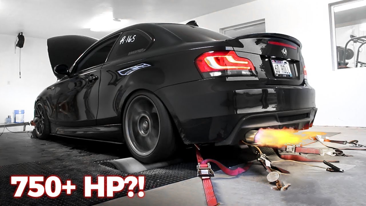 SINGLE TURBO BMW 135i makes CRAZY POWER on the DYNO!