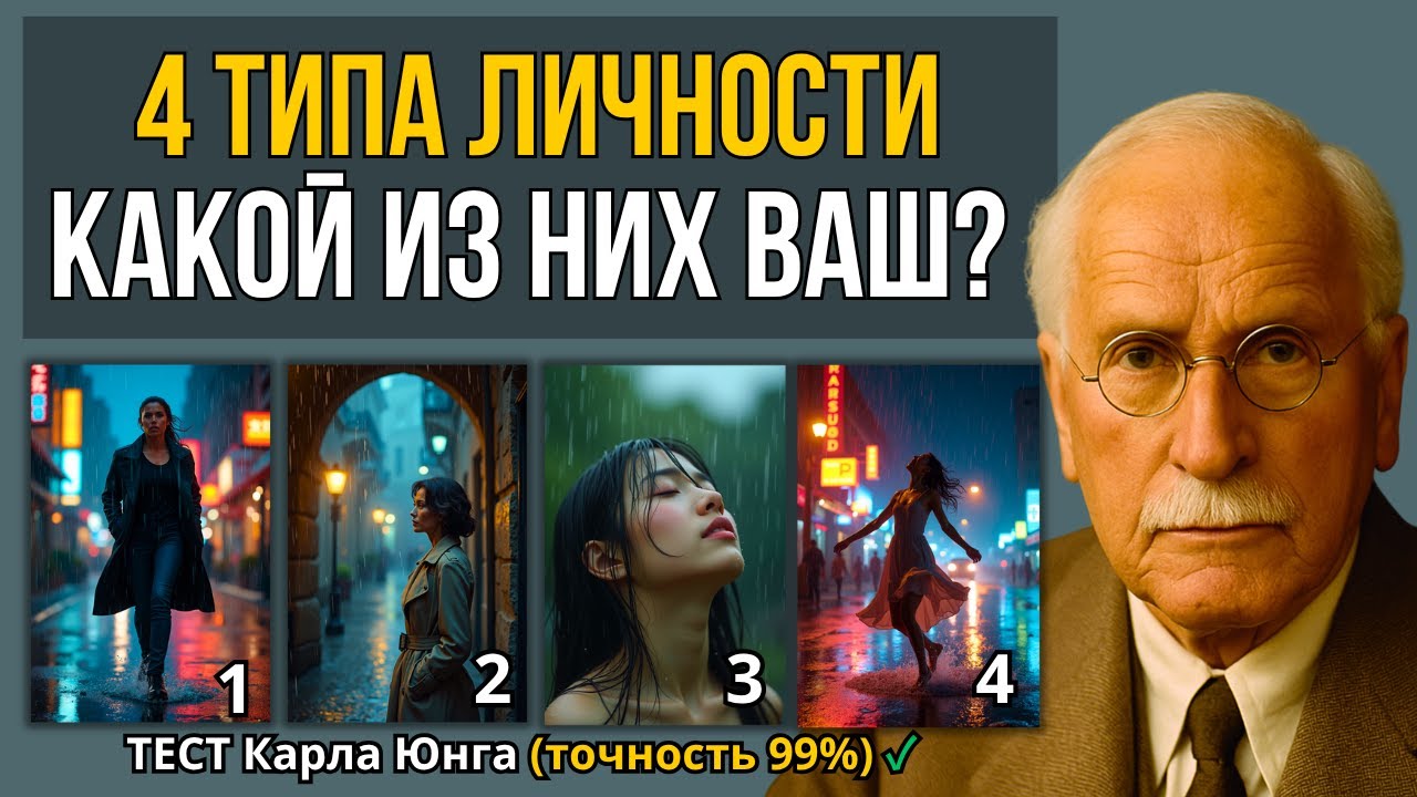 4 ТИПА ЛИЧНОСТИ. Какой из них ваш? Простой тест Карла Юнга на жизненную стратегию.