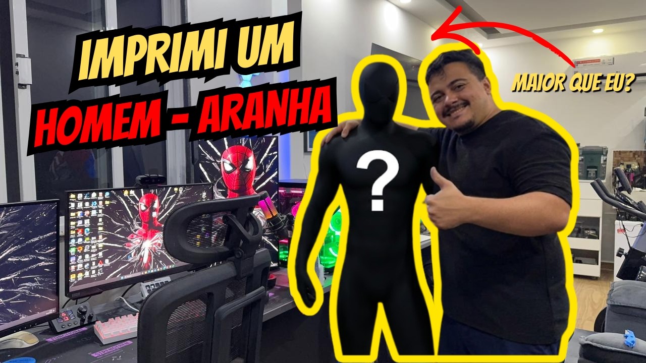 IMPRIMI UM HOMEM ARANHA EM TAMANHO REAL