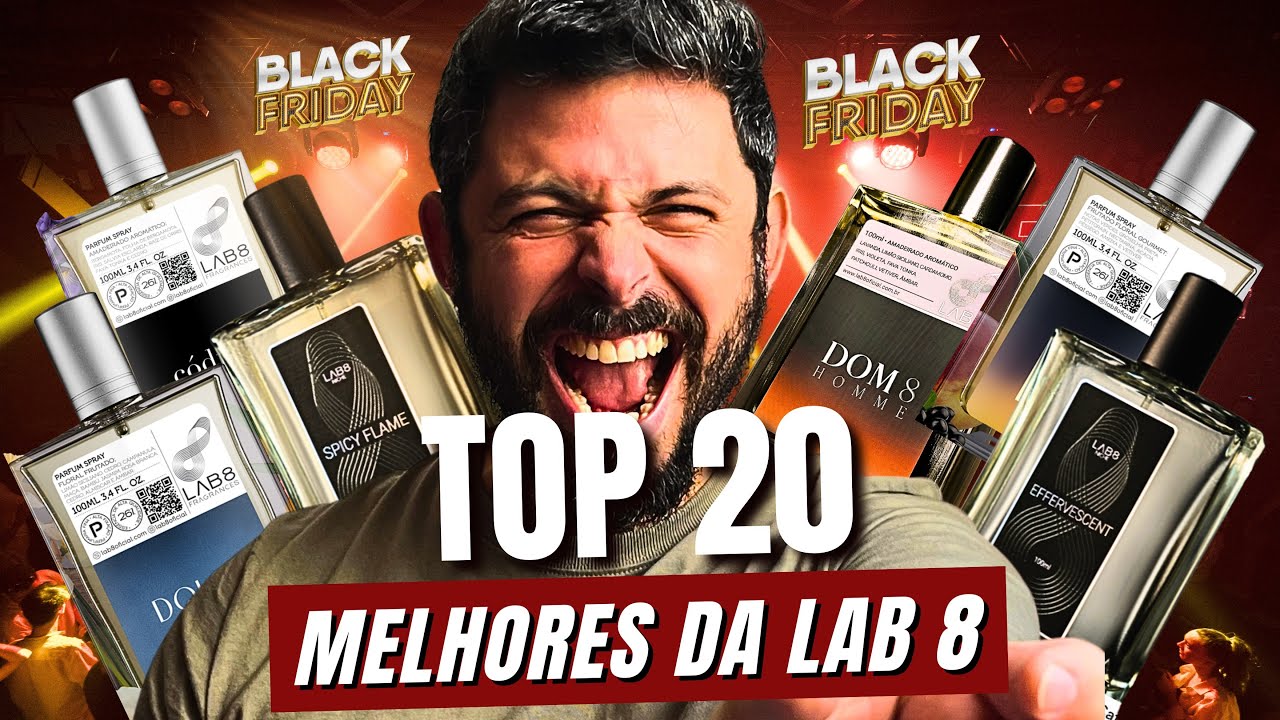 TOP 20 MELHORES PERFUMES INSPIRADOS MASCULINOS DA LAB 8 - GUIA DE COMPRAS 2026 - BLACK FRIDAY 2025