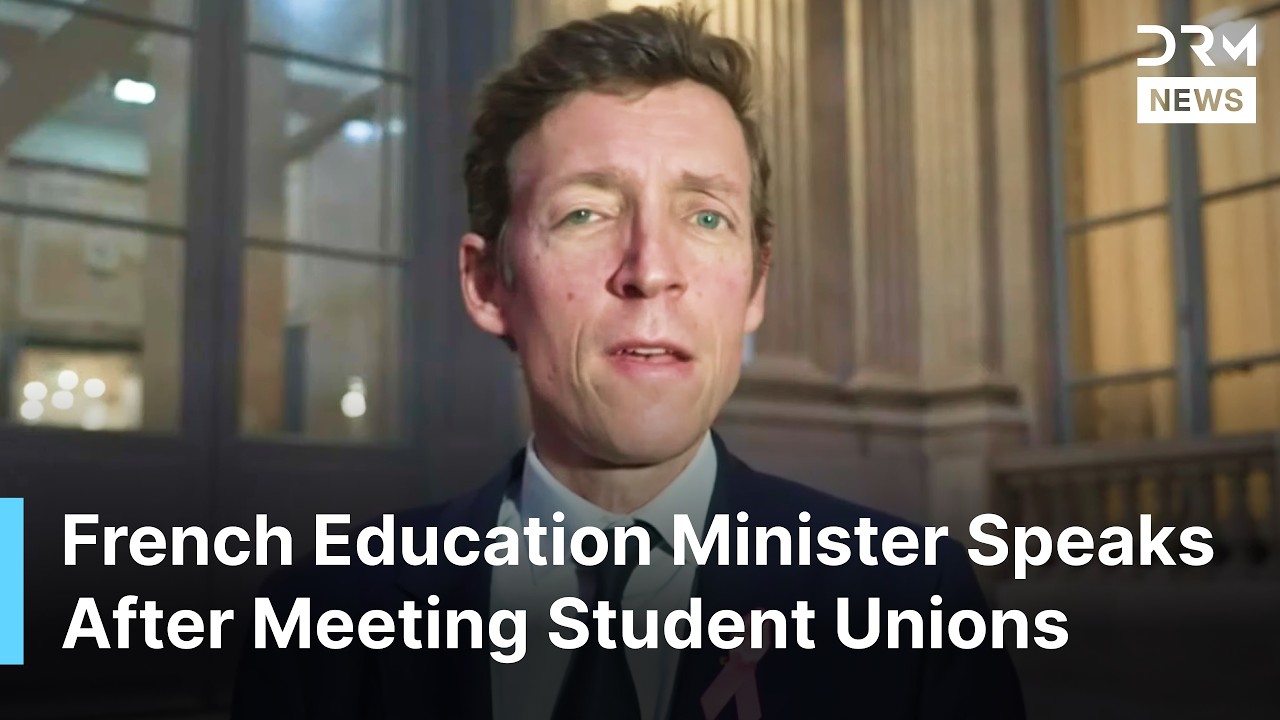 FULL: France&rsquo;s Education Minister Speaks After Talks With Student Unions Amid Protests | AC1N