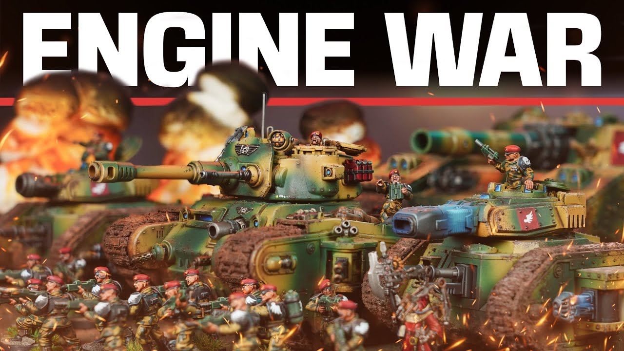 ENGINE WAR!! Astra Militarum vs Chaos Space Marines 3,000 points | Warhammer 40k Battle Report