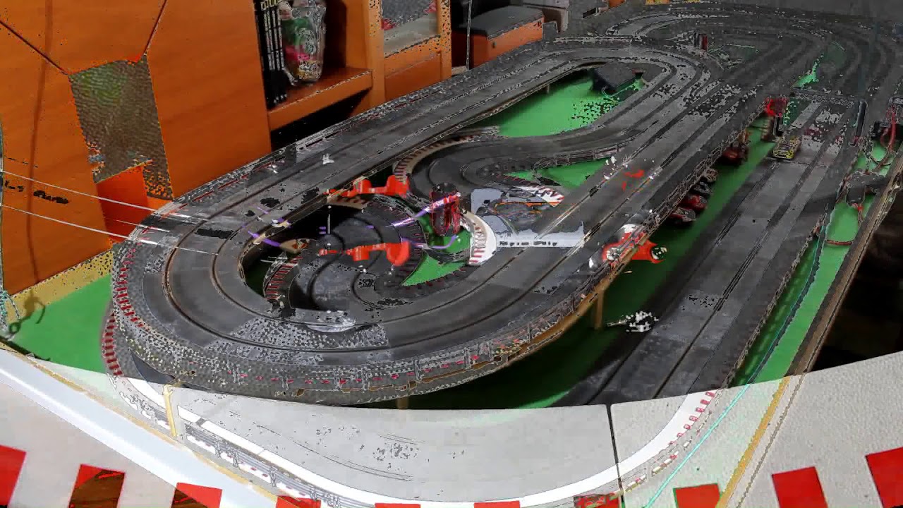 41 Seat Cordoba WRC Scalextric, scx, prueba en pista chasis 3d