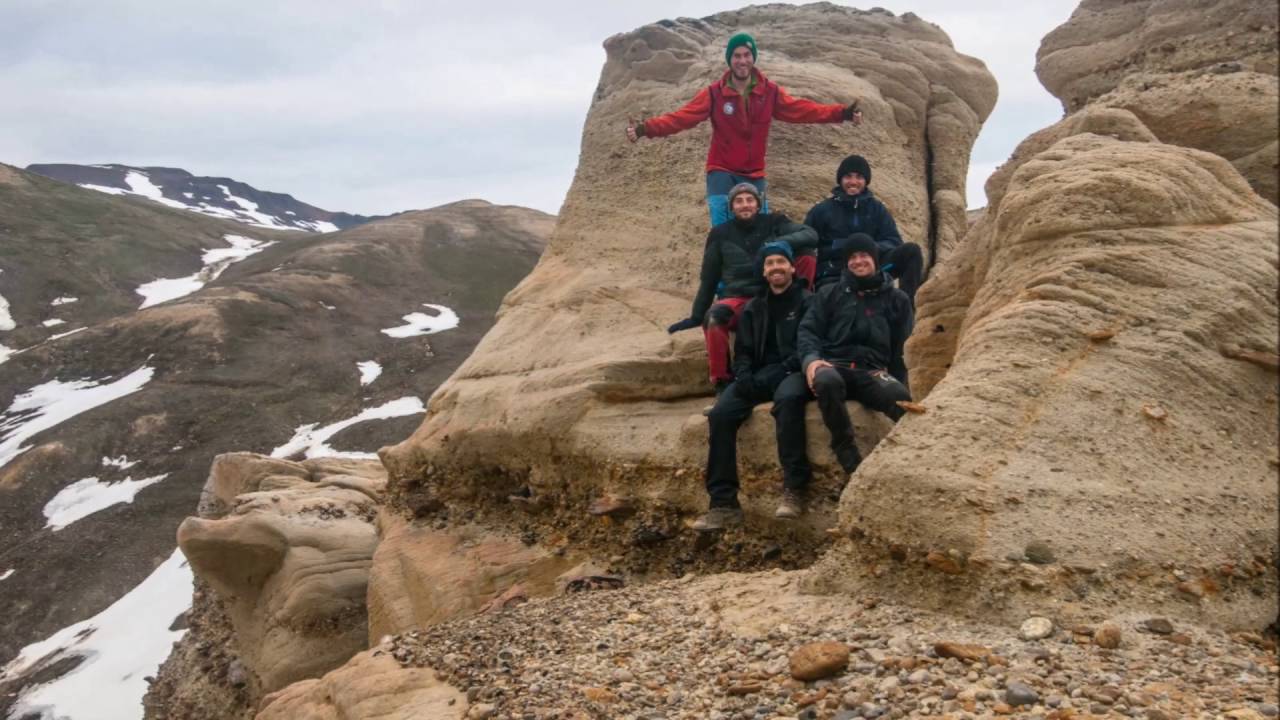 geological fieldwork, east Greenland, summer 2014