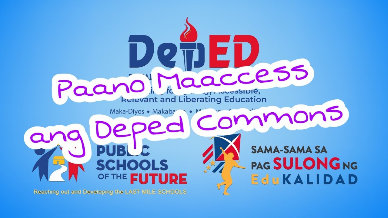 PAANO MAG ACCESS NG DEPED COMMONS/ STUDY AT HOME