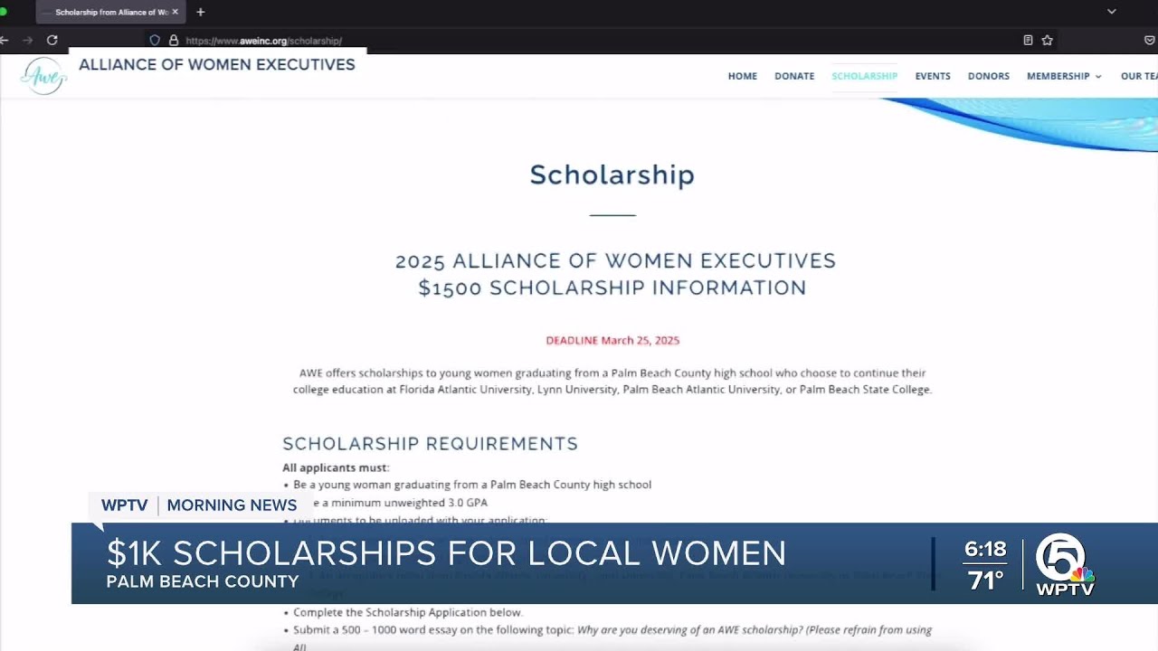 Alliance of Women Executives offering $1,500 scholarships