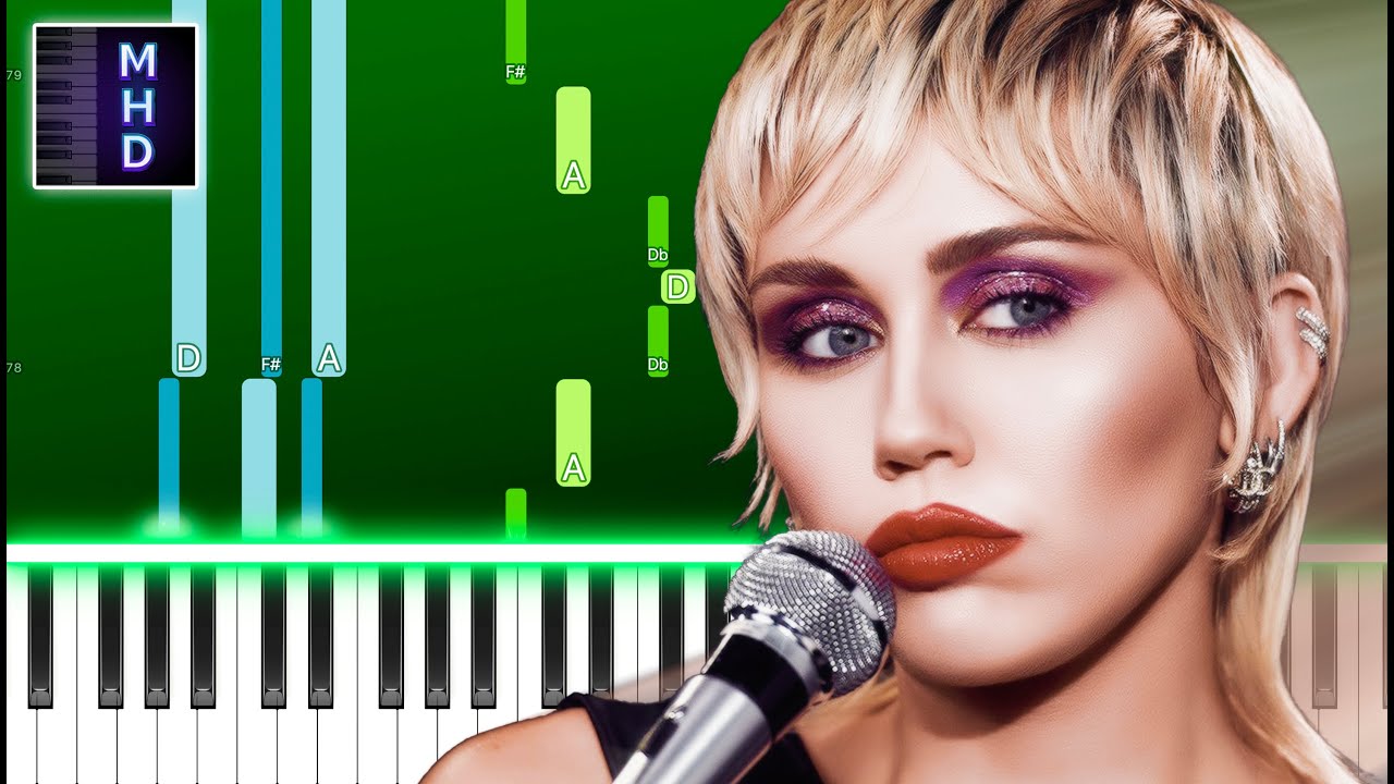 Miley Cyrus - Plastic Hearts (Piano Tutorial Easy)