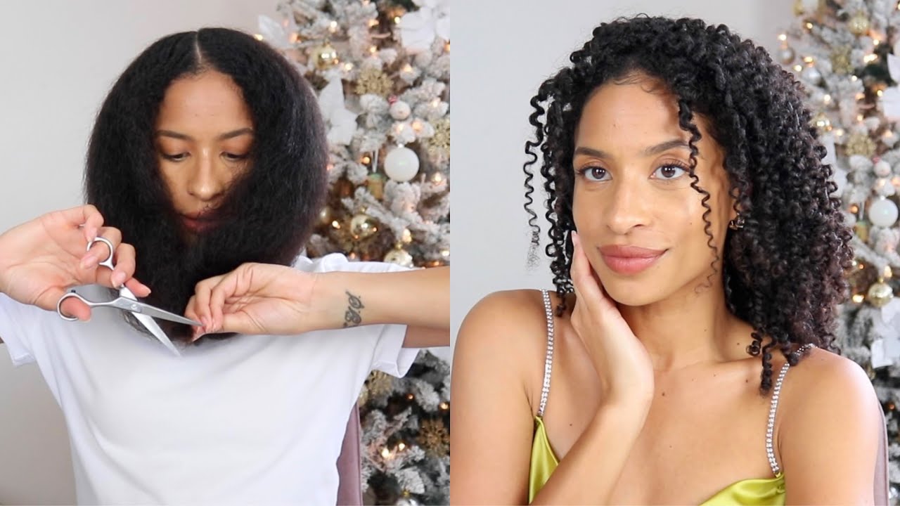 Cortando y preparando mi pelo rizado para las fiestas de Navidad | FrizzyDesi