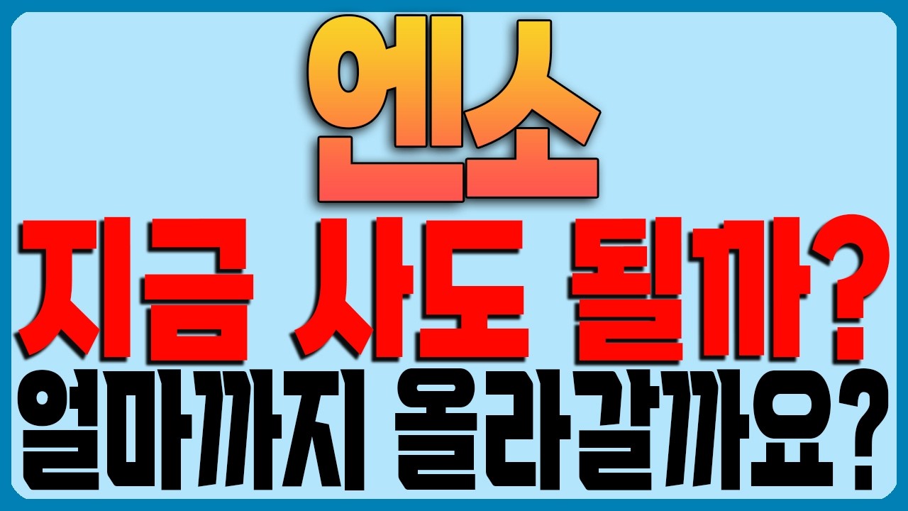 [엔소 코인전망] 지금 사도 될까? 얼마까지 올라갈까요?
