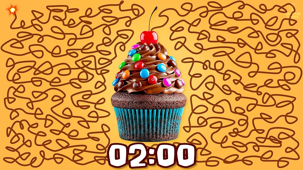 2 MINUTE Timer - CUPCAKE BOMB 🧁​💣 Classroom Countdown With Music