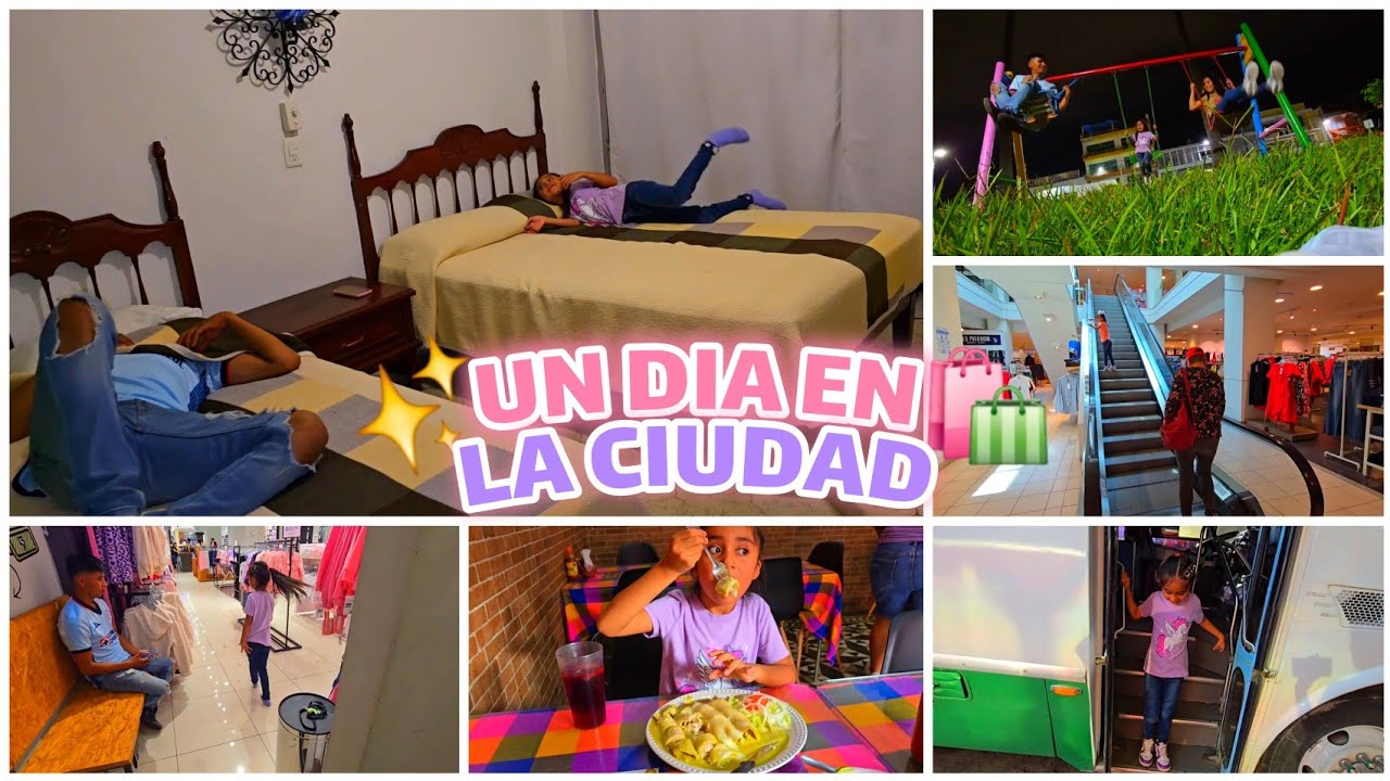 Del RANCHO a la CIUDAD ✨️ Fuimos de Compras 🛍 HOSPEDAJE en el PRIMER HOTEL 🥹 COMIDA MEXICANA 🌮🇲🇽