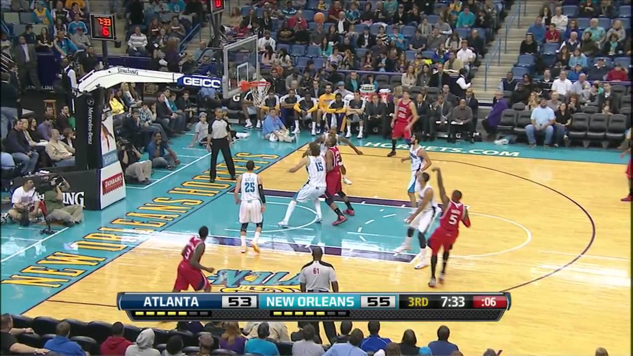 Josh Smith highlights vs New Orleans Hornets - 23 pts, 13 reb, 7 ast, 4 blk, 3 stl