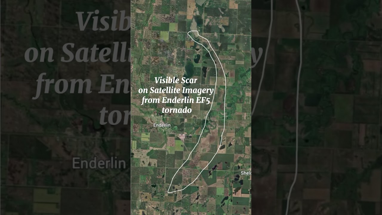 Scar from Enderlin EF5 tornado earlier this year #weather #northdakota #news #storm #tornado