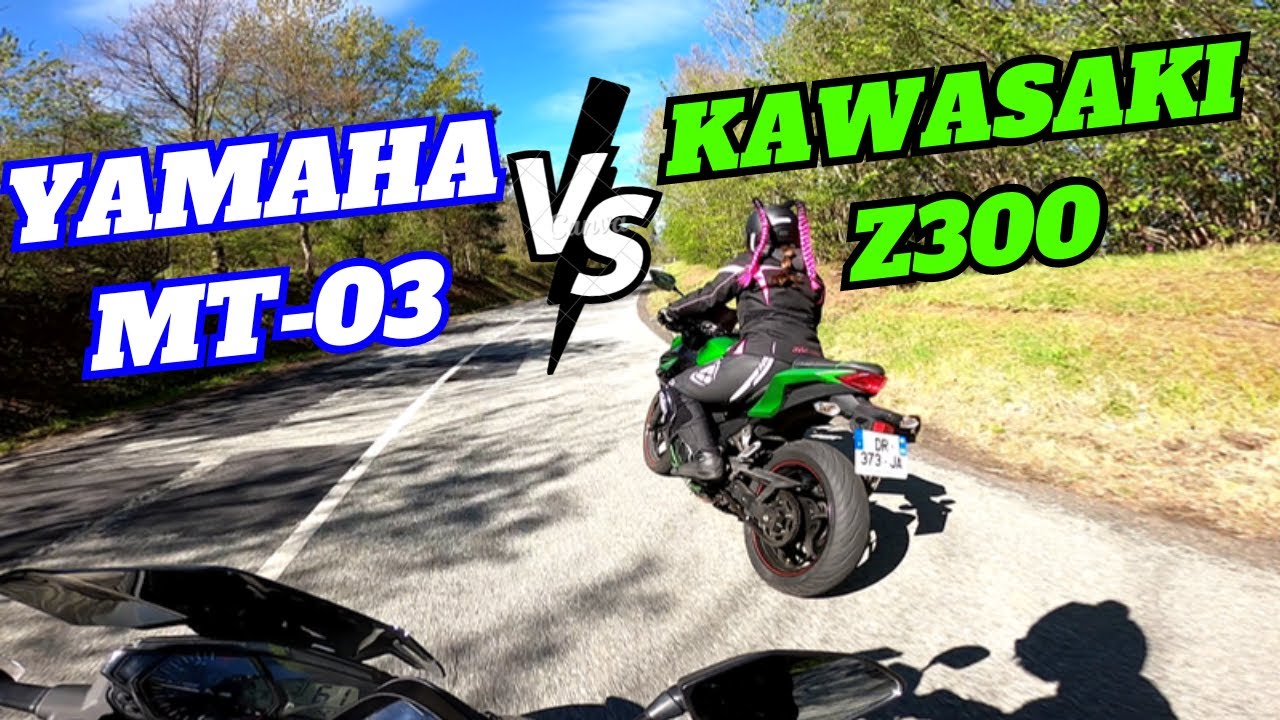 MT-03 VS Z300 🚀🔥 LE DUEL DES 300cc