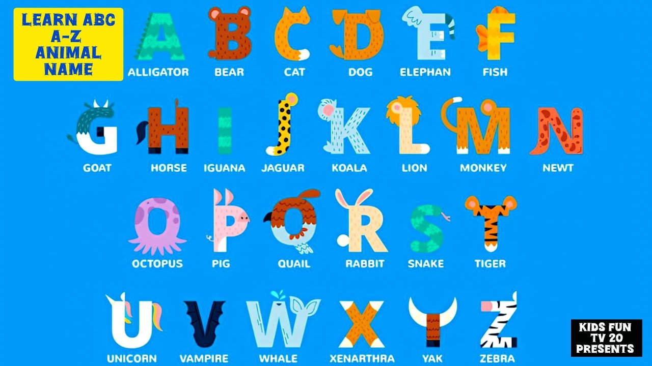Learn English ABC with Animals | Educational Video for Kids|ABC Learning for toddlers #foryou 