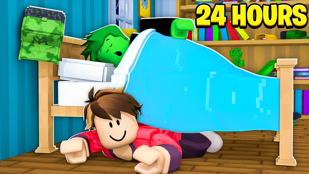 Sneaking into My BEST FRIEND'S House in Roblox BROOKHAVEN! (24 Hour Challenge)