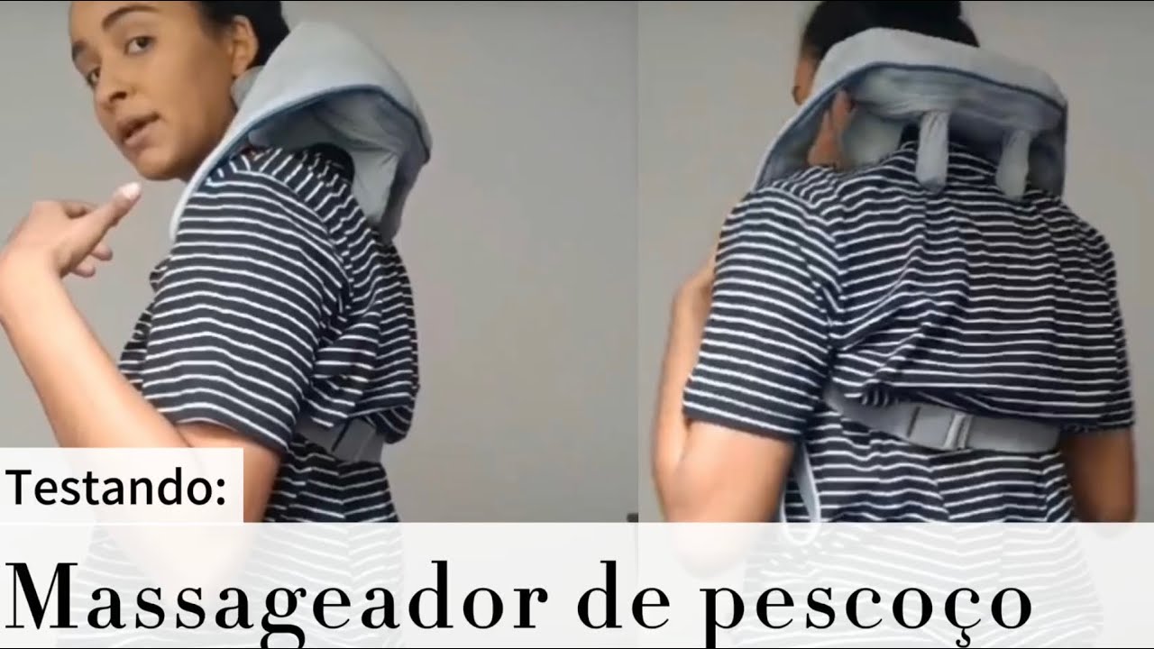 TESTANDO MASSAGEADOR DE PESCOÇO DA SHOPEE