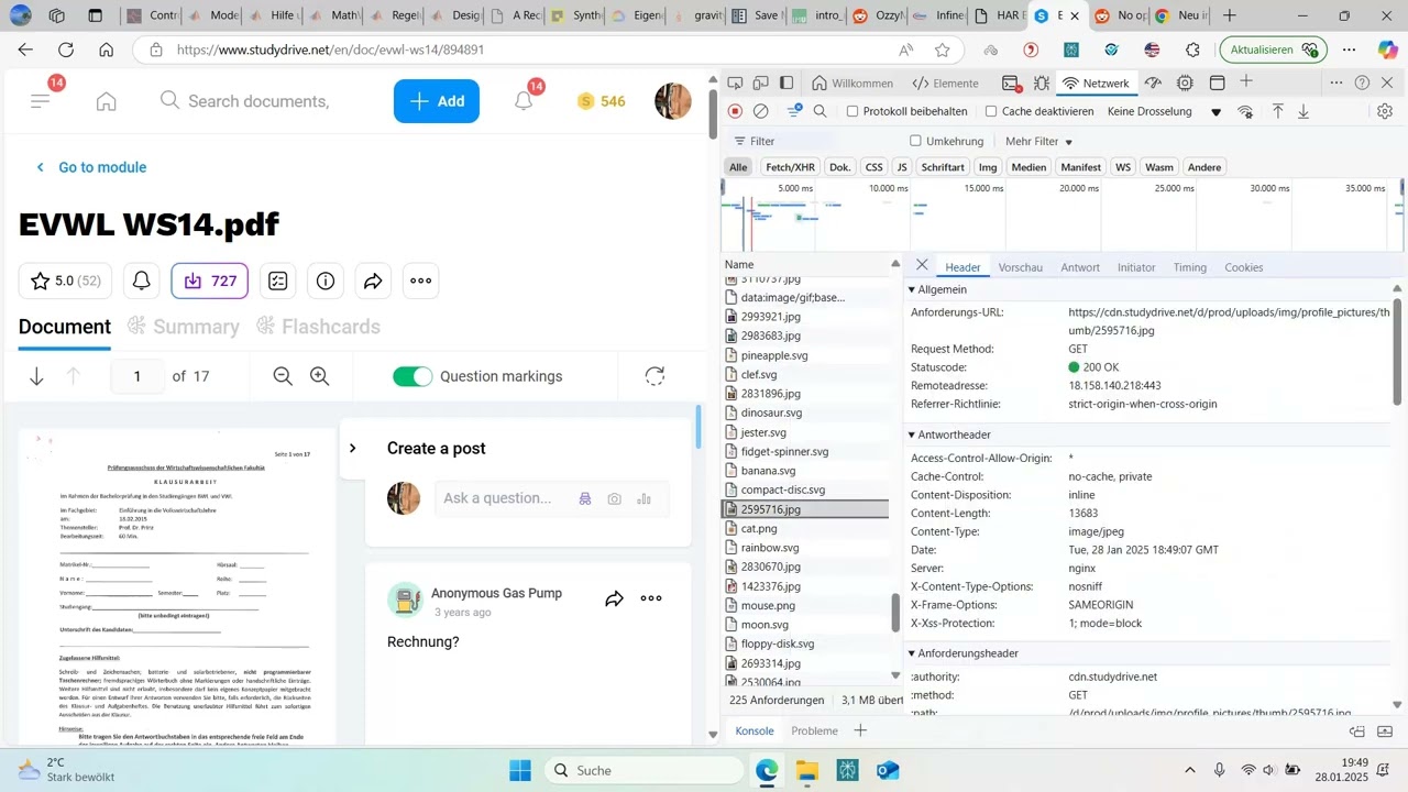 Gratis PDF Dokumente von Studydrive herunterladen 2025