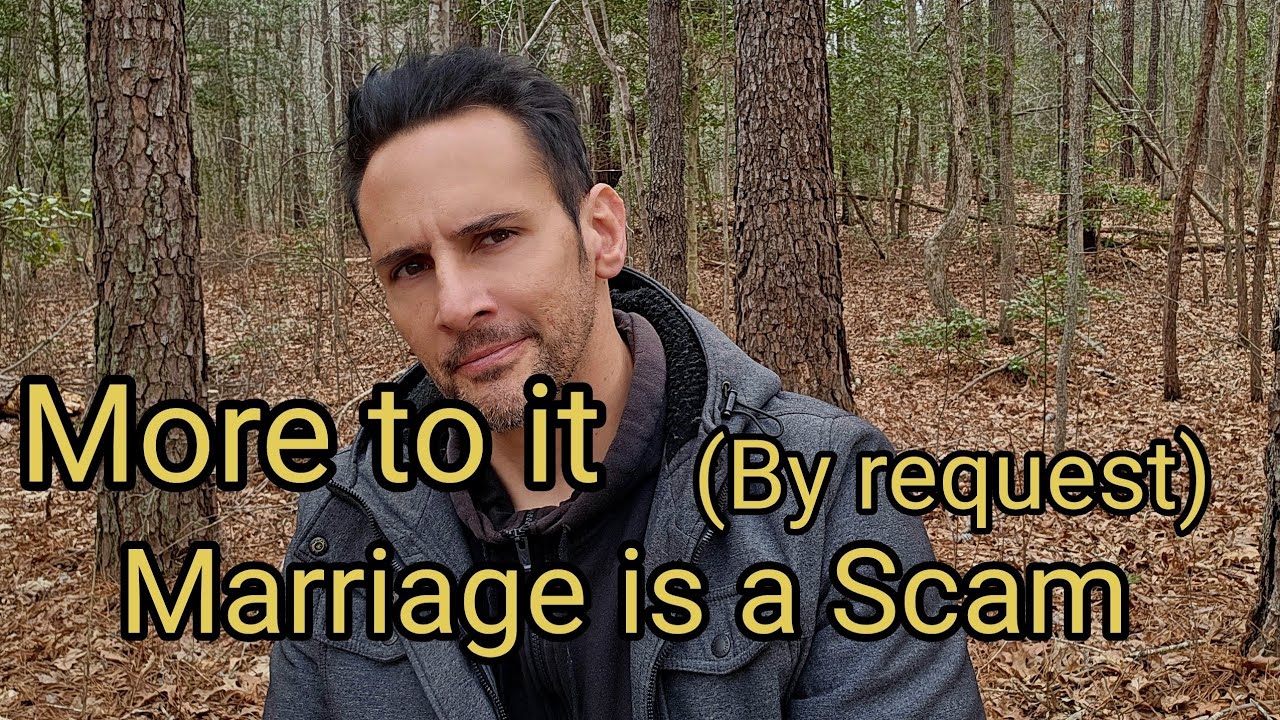 More to it: Marriage is a Scam (By request)