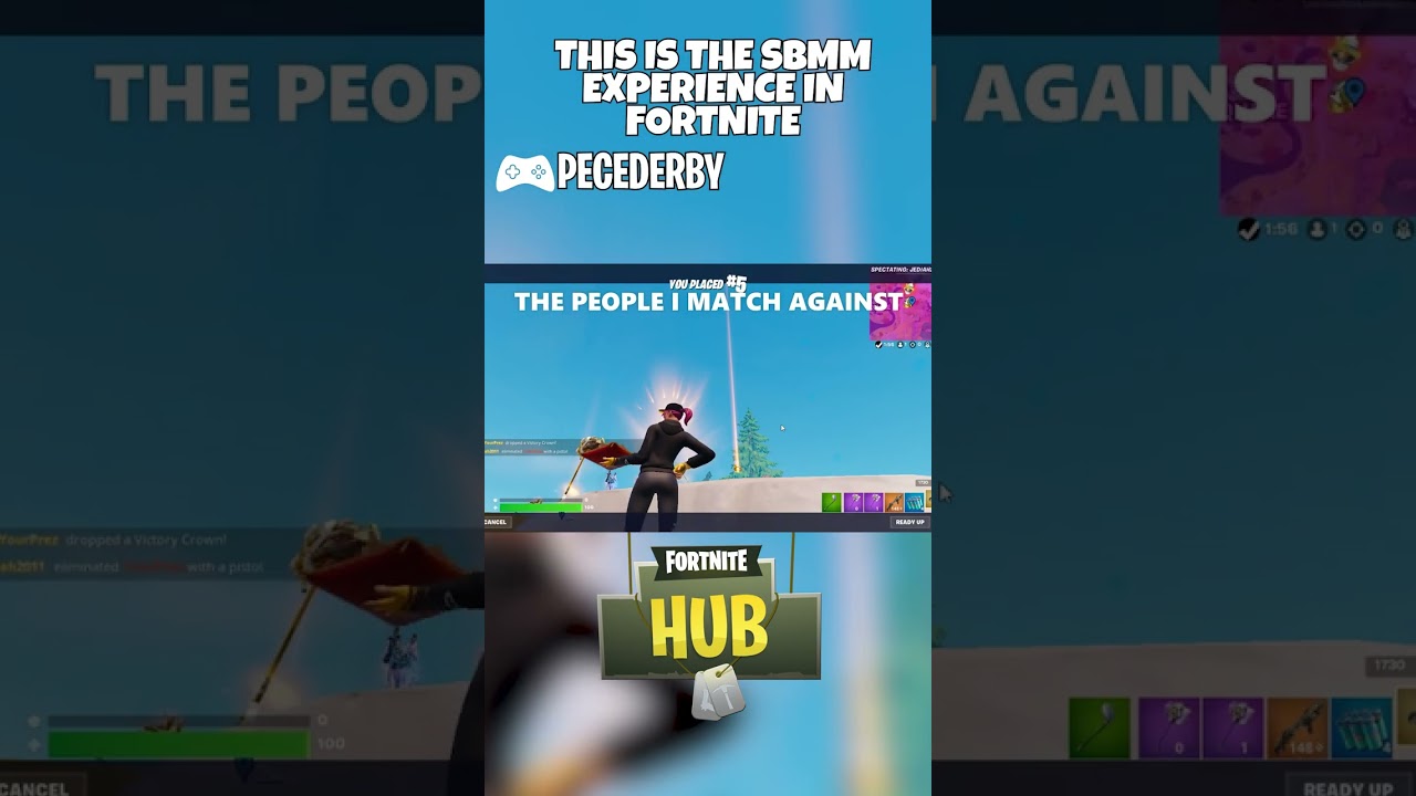 This is the SBMM experience in #Fortnite