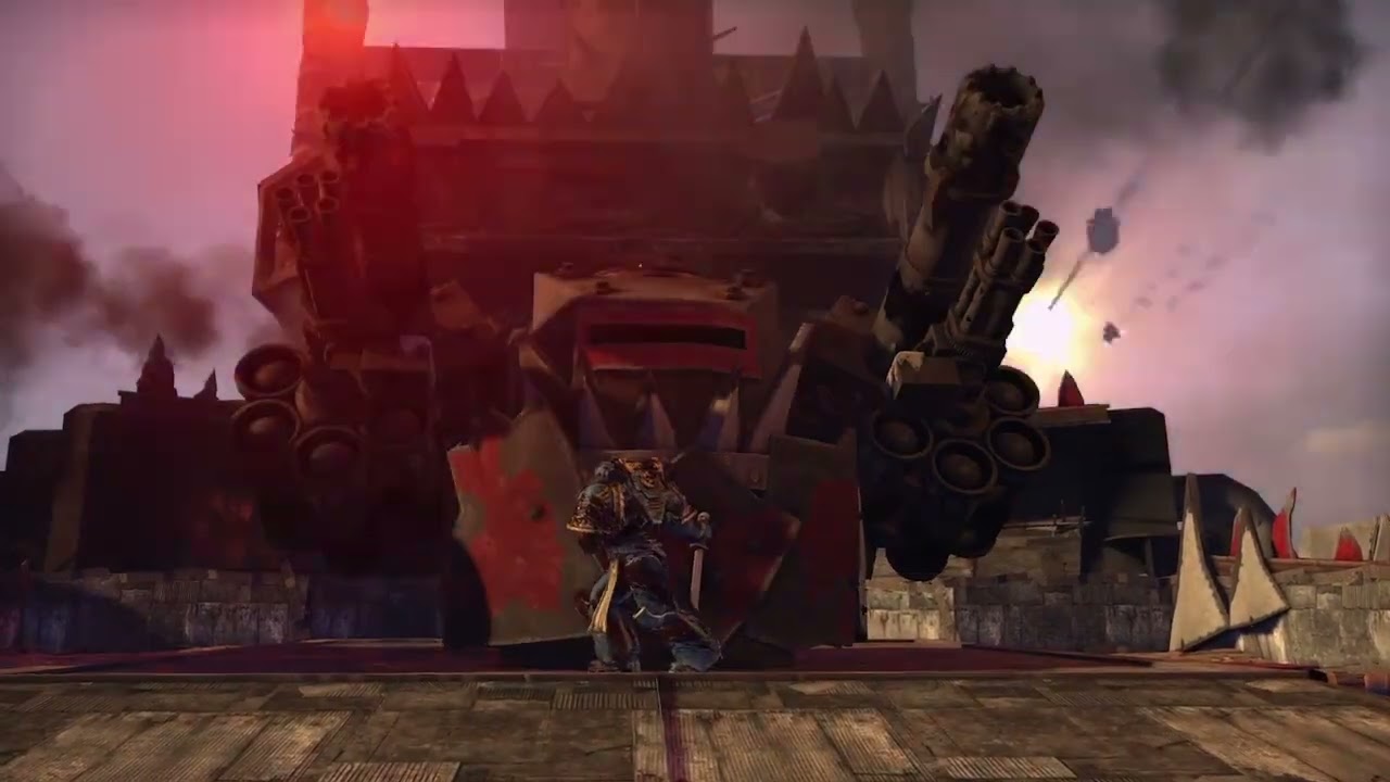 Space marine: tearing through an Ork WAAgh ship