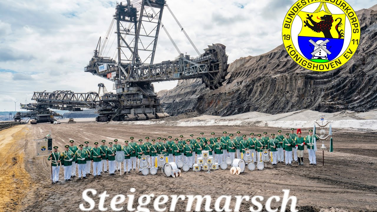 BTK Königshoven 1911 Steigermarsch 2024 Tagebau Garzweiler